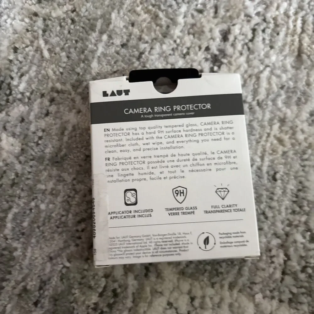 LAUT Camera Ring Protector for iPhone 17 Air - Tough Transparent Camera Cover